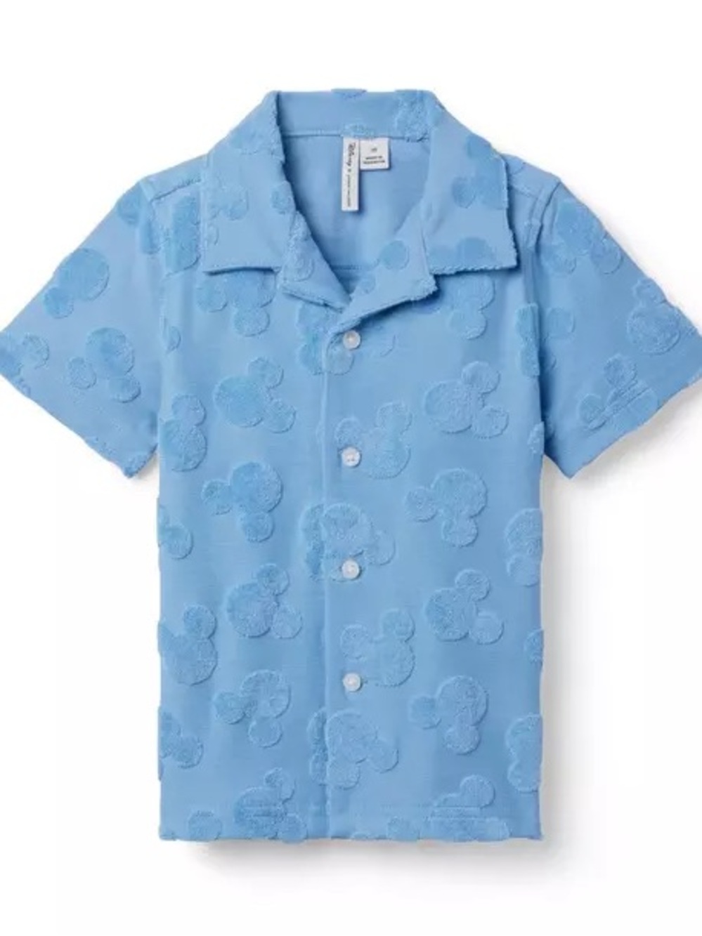 Janie and jack Disney Mickey Mouse terry cabana shirt